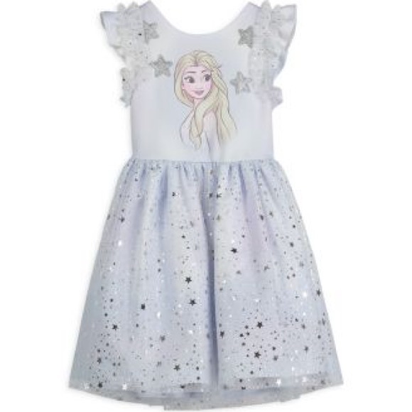 Pippa & Julie Other - Girls' White and Silver Star Dress
